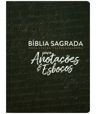 BIBLIA NVT PARA ANOTACOES E ESBOCOS PRETA